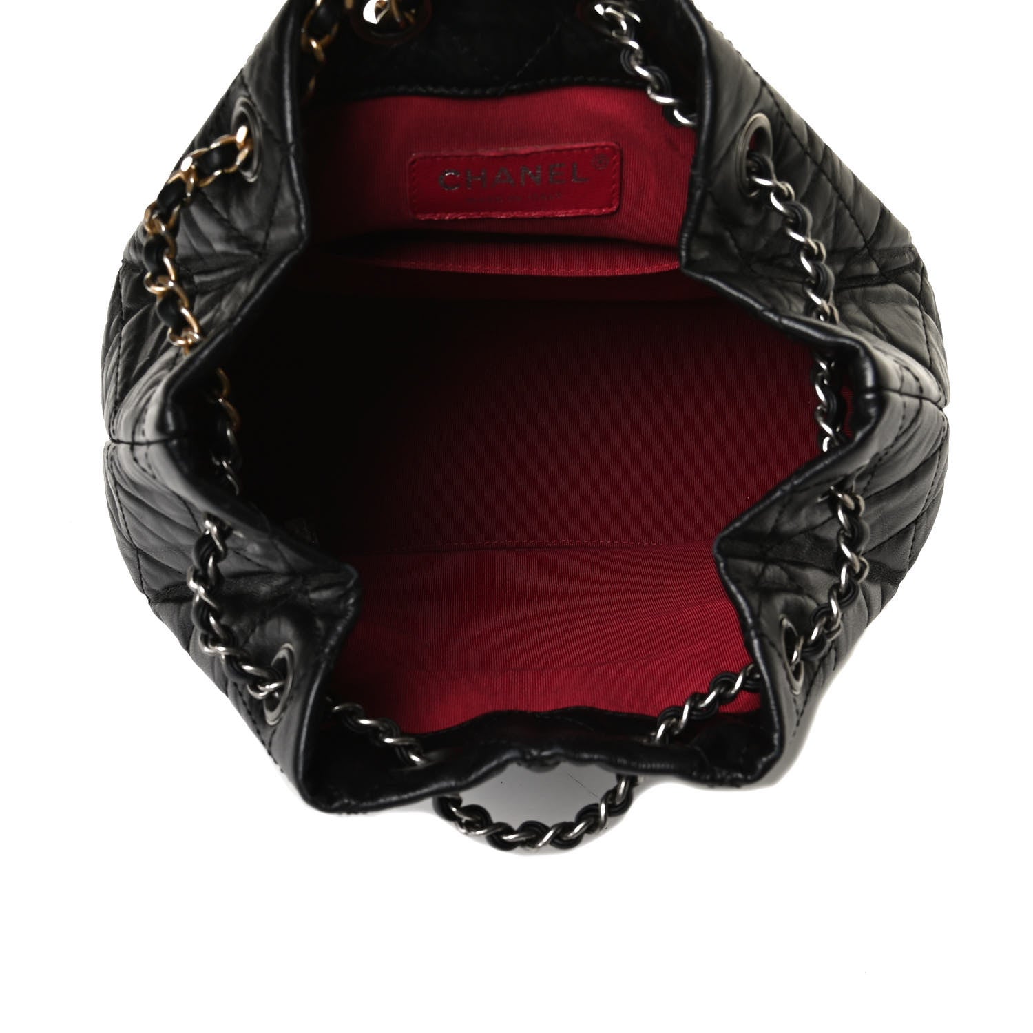 Chanel Aged Calfskin Quilted Small Gabrielle Backpack Black 5 of 17