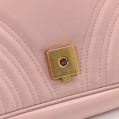 Gucci Calfskin Matelasse Small GG Marmont Shoulder Bag Perfect Pink 14 of 17