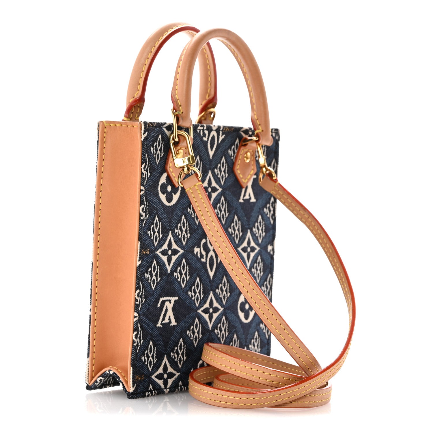 Louis Vuitton Jacquard Since 1854 Petit Sac Plat Blue 3 of 14