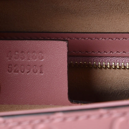 Gucci Guccissima Signature Small Padlock Top Handle Bag Rose Baby Candy 7 of 7