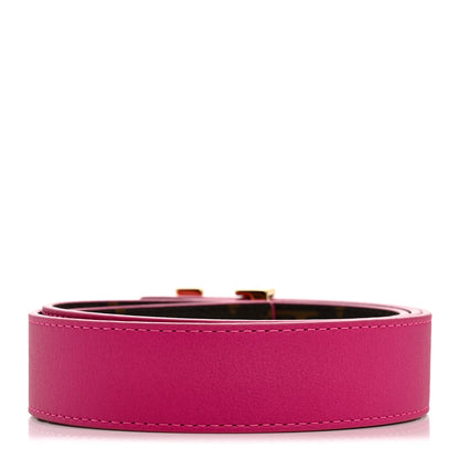 Louis Vuitton Calfskin Monogram 30mm LV Initiales Reversible Belt 90 36 Fuchsia 4 of 8