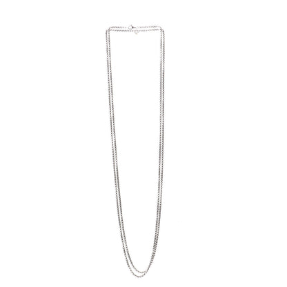 David Yurman Sterling Silver 14K Yellow Gold 3.6mm Medium Box Chain Necklace 72" 2 of 4