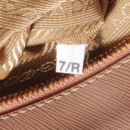Prada Saffiano Lux Medium Double Zip Tote Cammeo 8 of 9