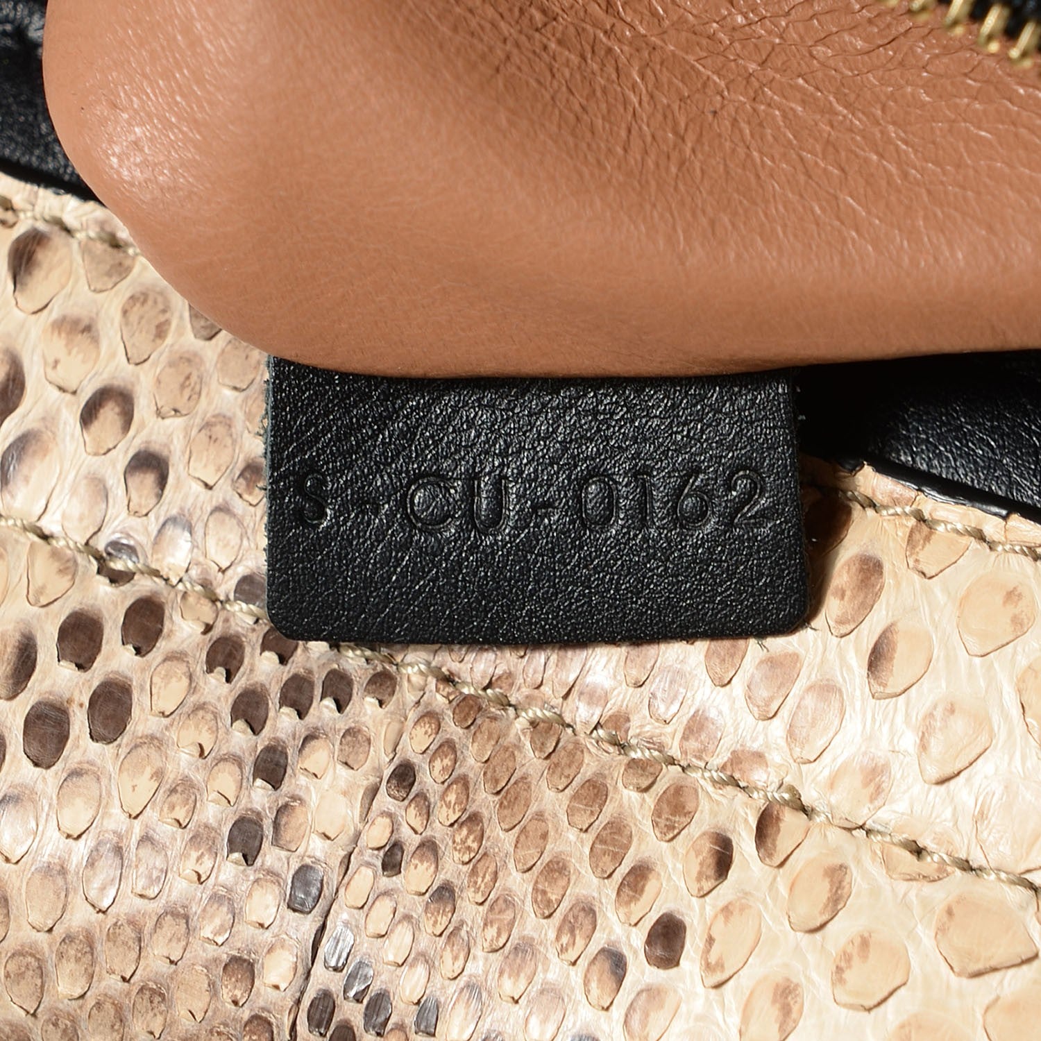 Celine Python Suede Medium Trapeze Blush 7 of 8