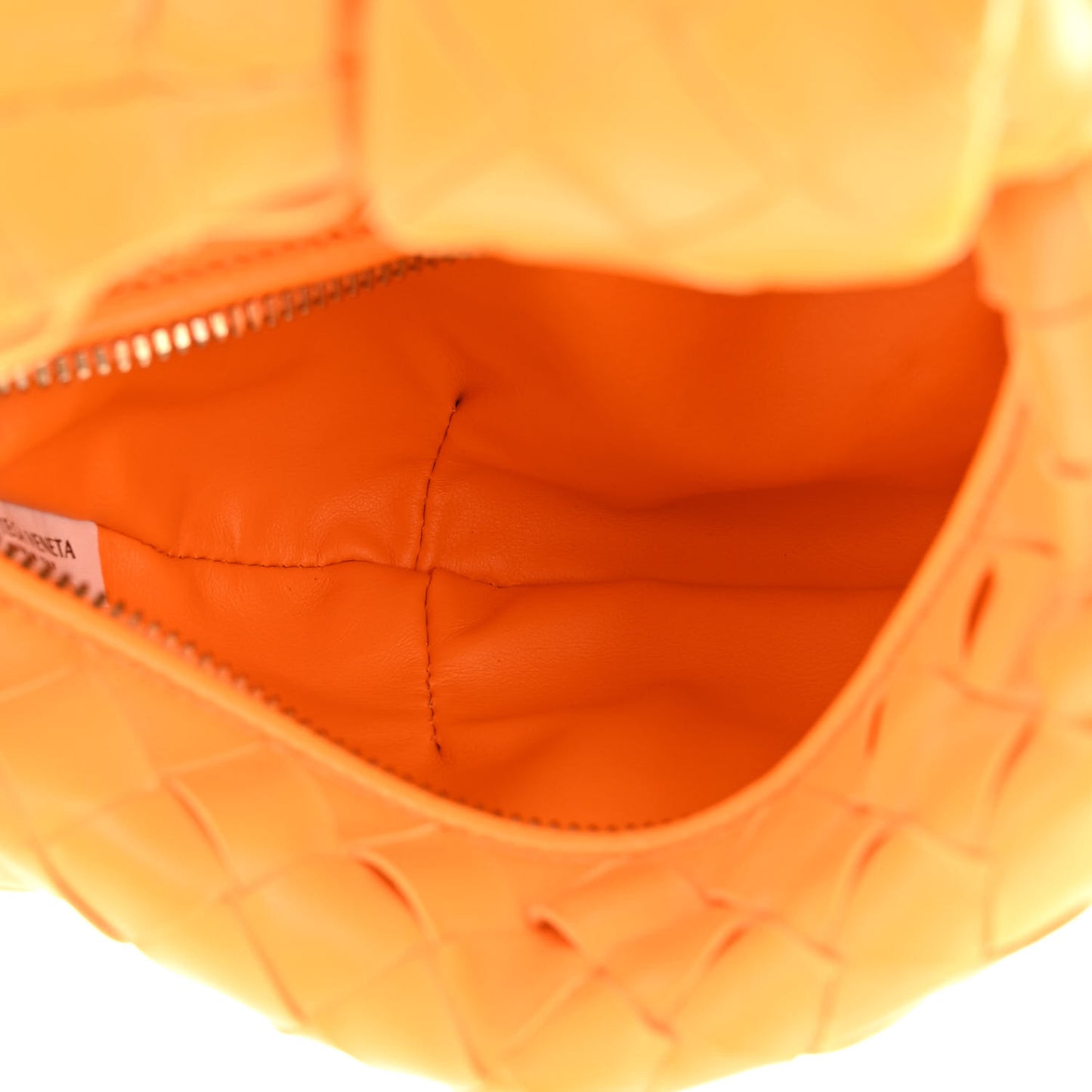 Nappa Intrecciato Mini Jodie Tangerine