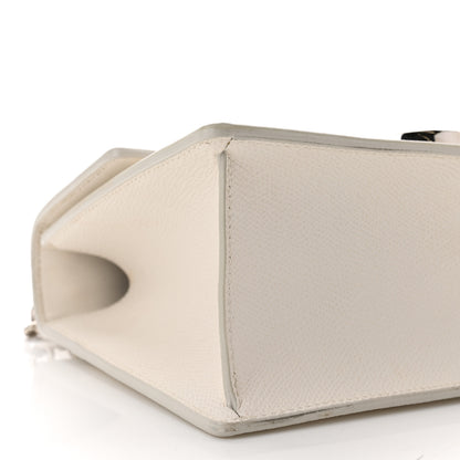 Christian Dior Grained Calfskin 30 Montaigne Chain Flap Bag White 9 of 10