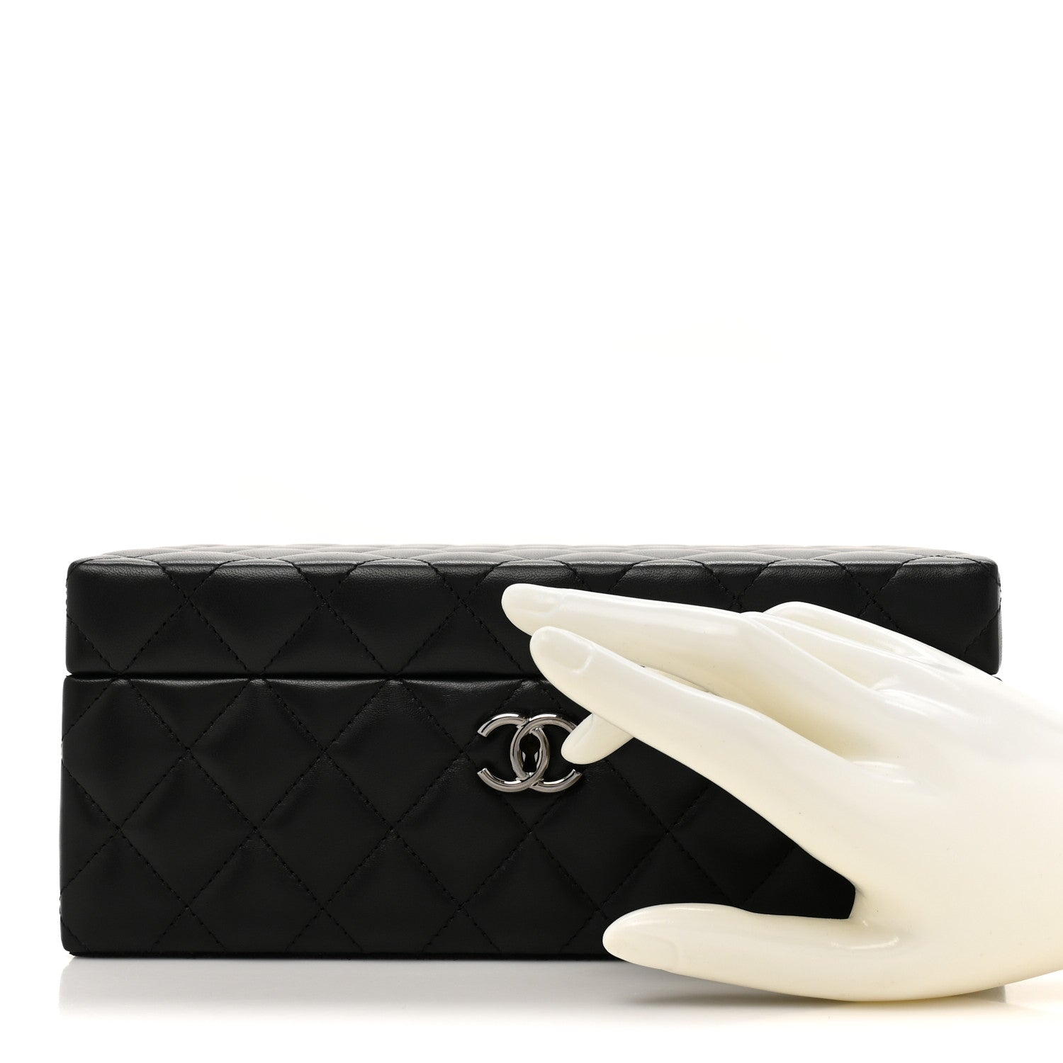 Chanel Lambskin Small Jewelry Box Black 2 of 13