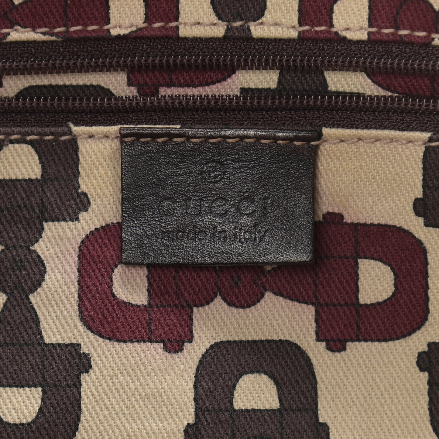 Guccissima Medium Abbey Tote Dark Brown