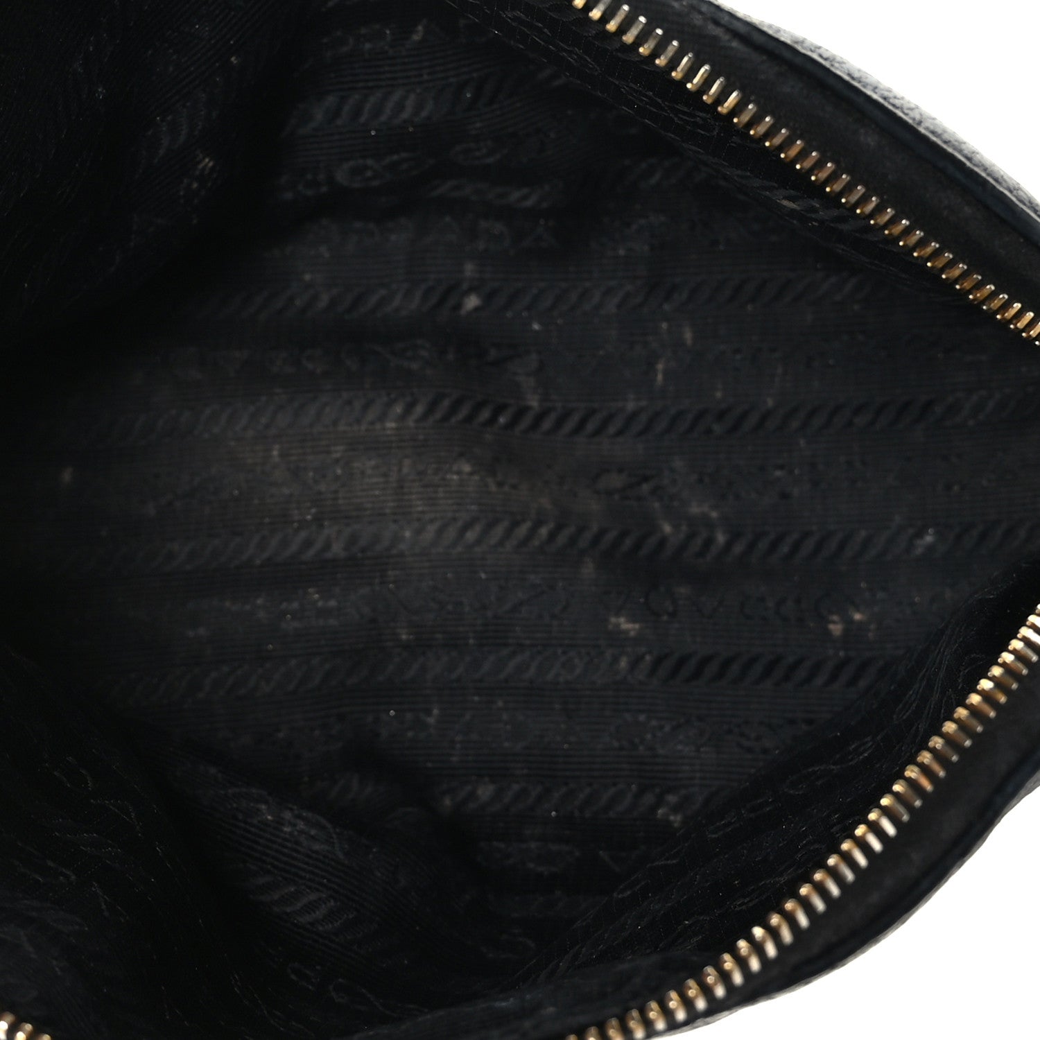 Prada Vitello Daino Cosmetic Pouch Black 5 of 8