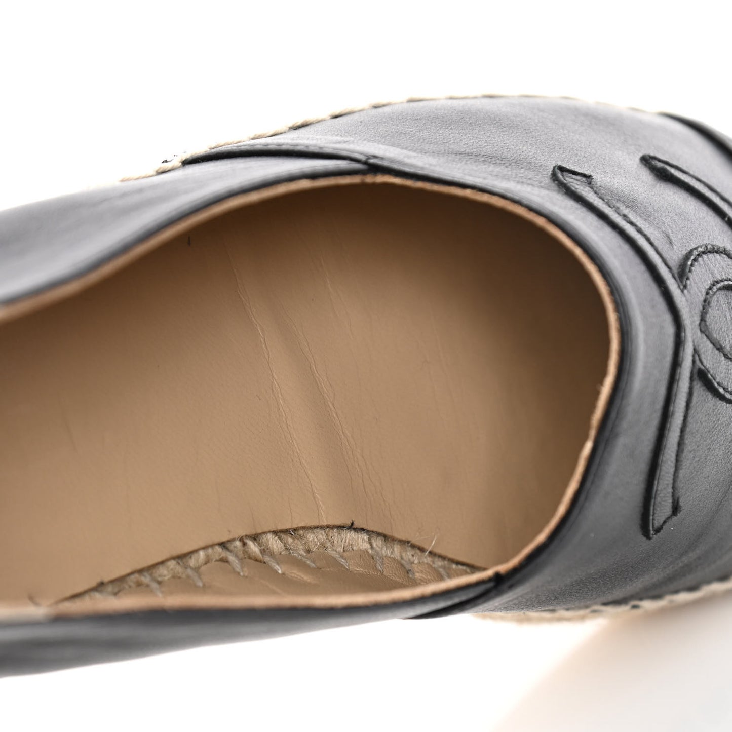 Lambskin CC Espadrilles 40 Black
