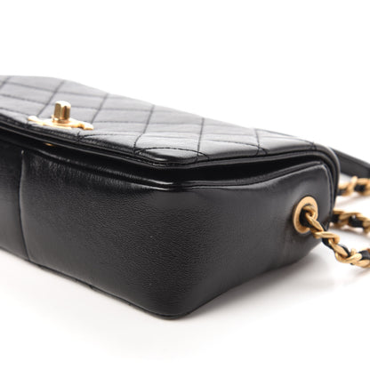 Chanel Shiny Lambskin Quilted Small Fashion Therapy Flap Black 7 of 11