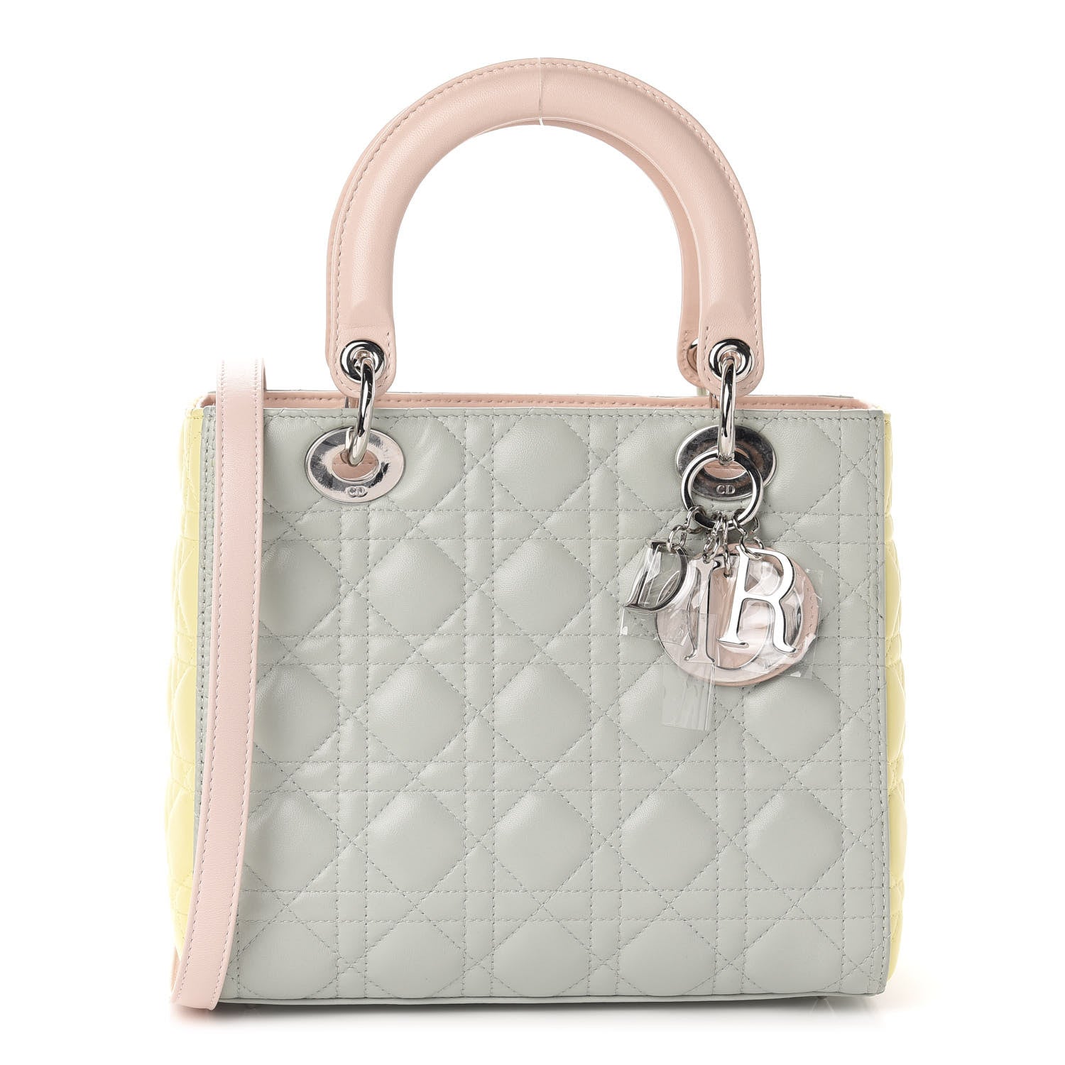 Christian Dior Lambskin Cannage Medium Tri-Color Lady Dior Multicolor 1 of 9