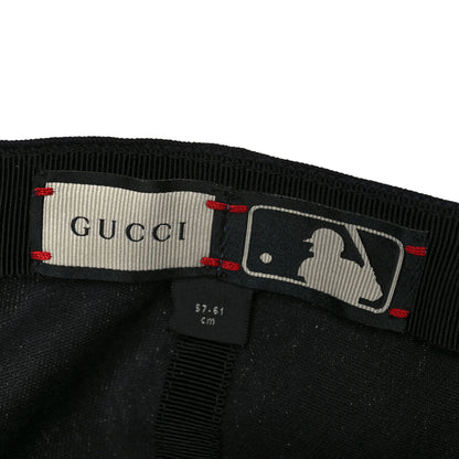 Gucci X MLB Cotton NY Yankees Baseball Hat 57-61 Black 7 of 9