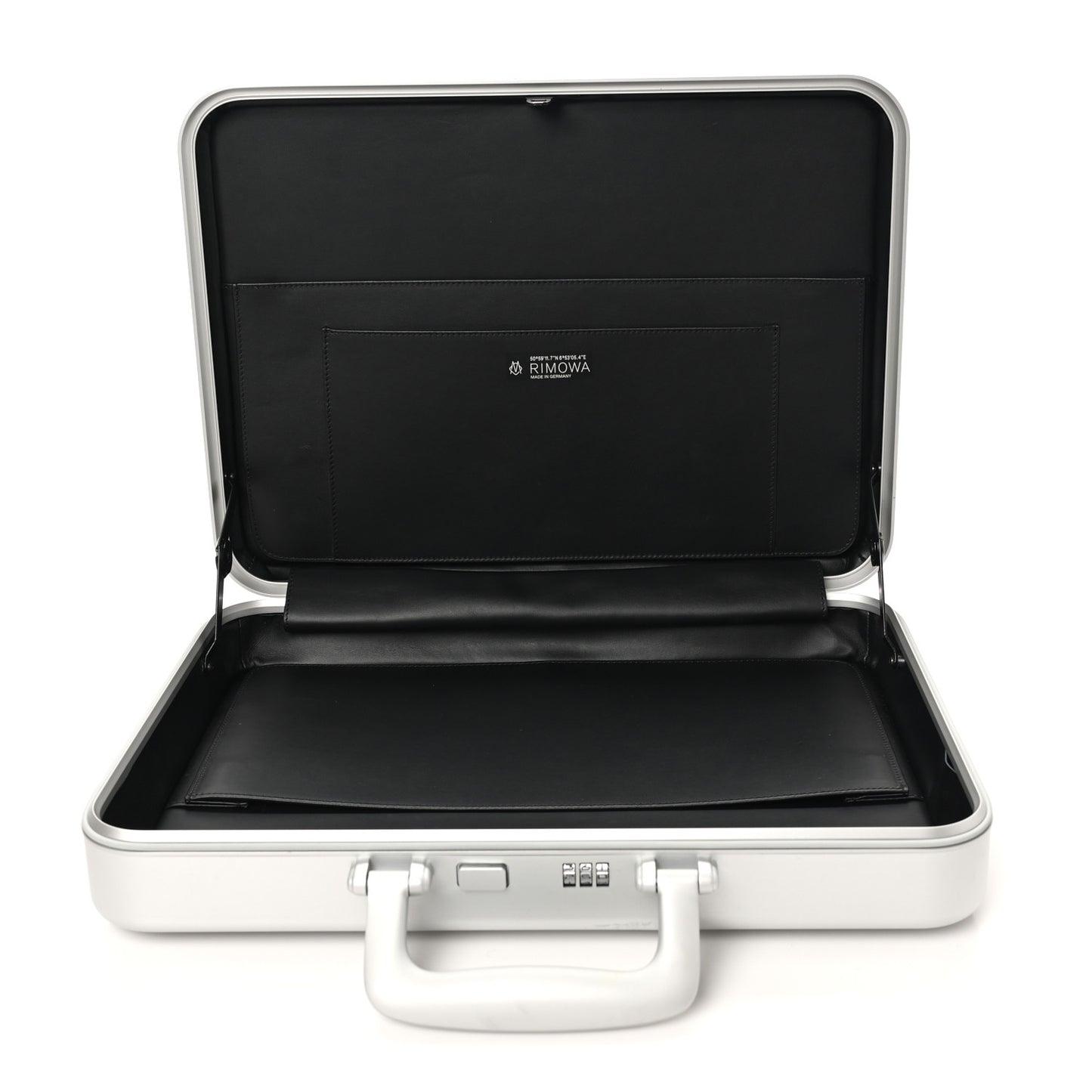 Aluminum Attache Briefcase Silver
