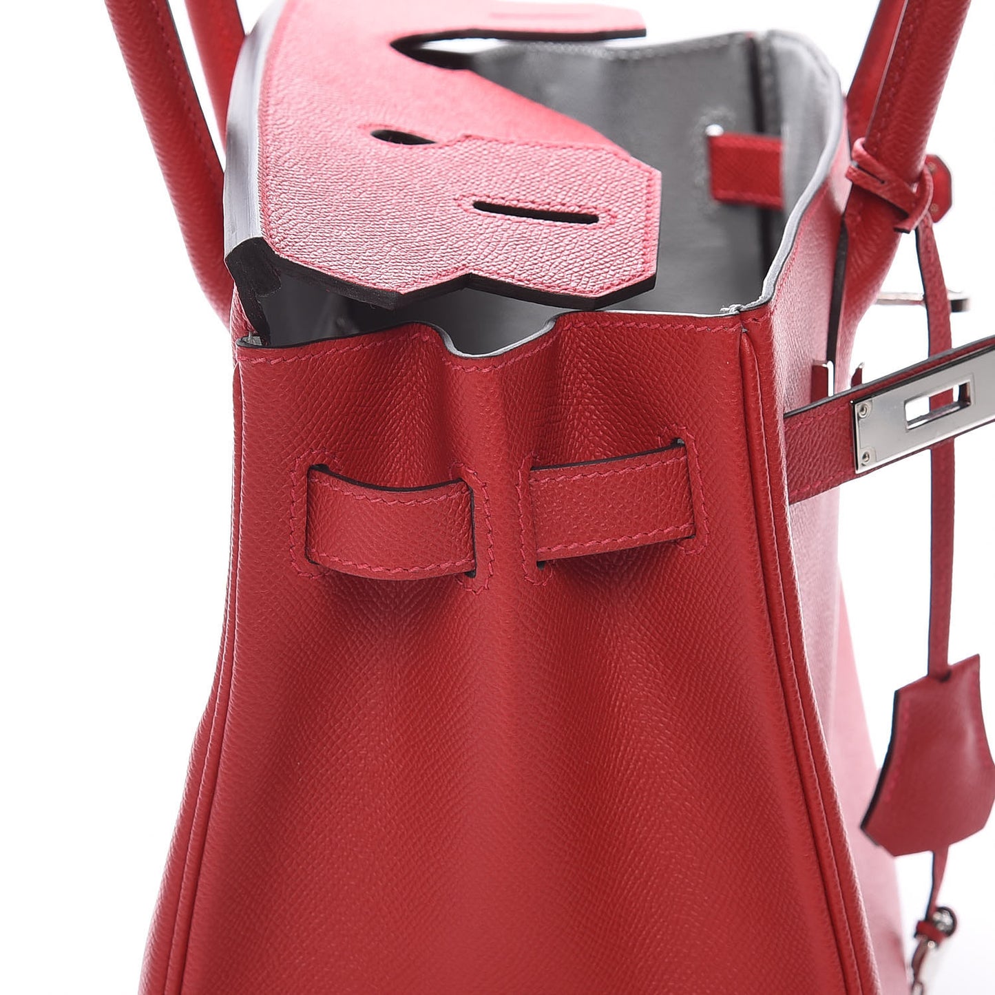 Epsom Horseshoe Birkin 30 Rouge Casaque Gris Mouette