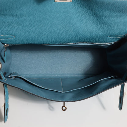 Hermes Togo Kelly Retourne 35 Blue Jean 7 of 25