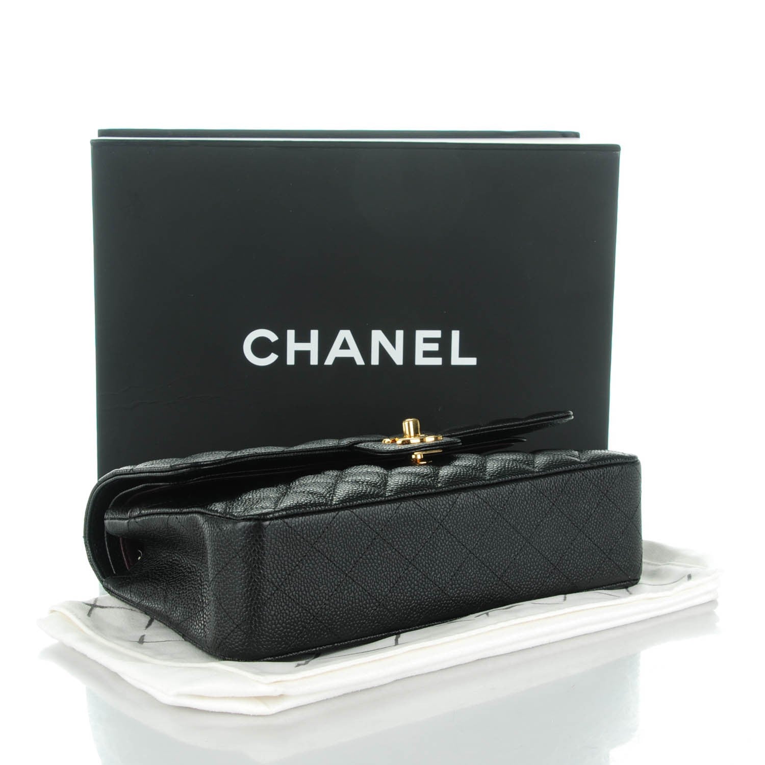 Chanel Caviar Quilted Medium Double Flap Black 4 of 8