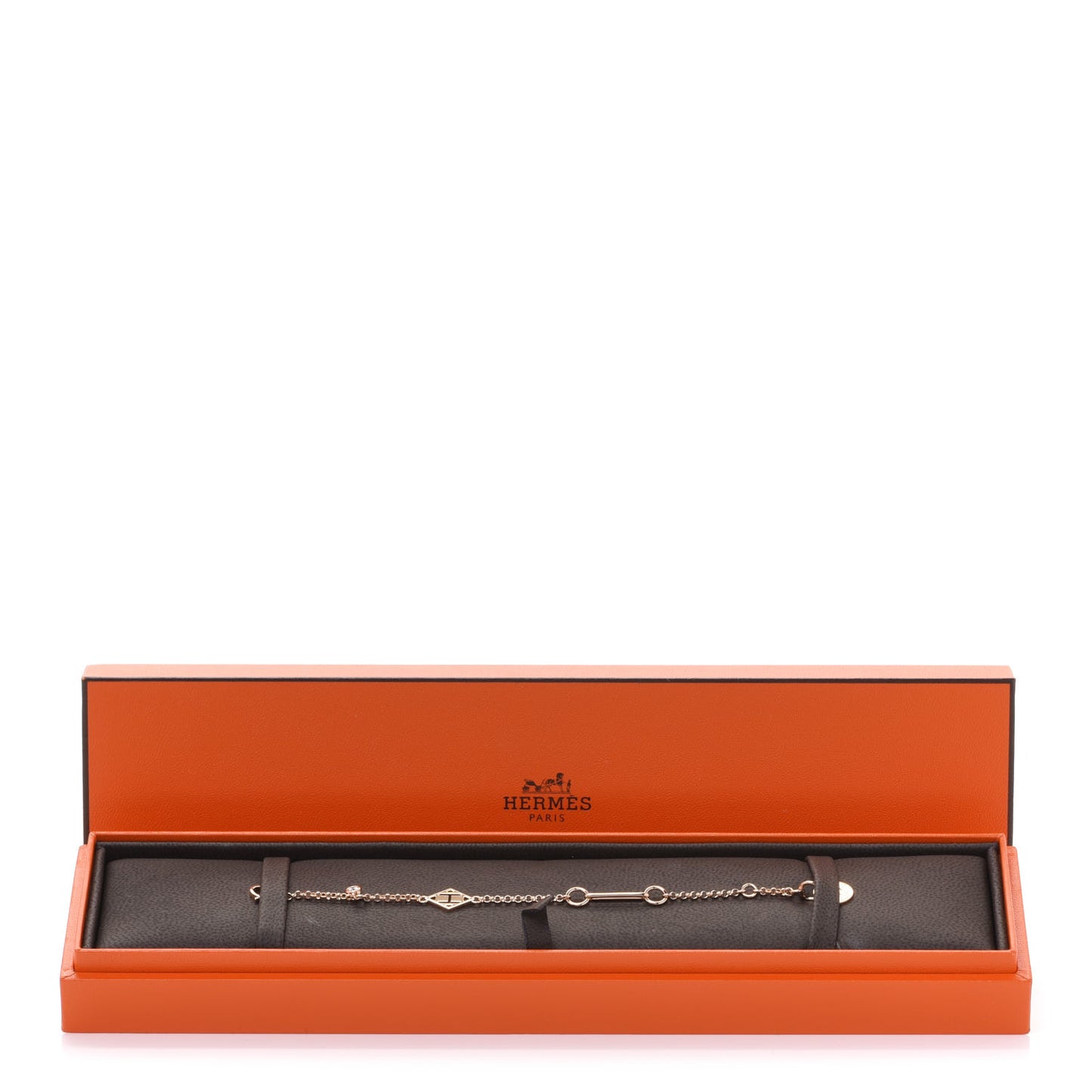 18K Rose Gold Diamond Gambade Bracelet XS