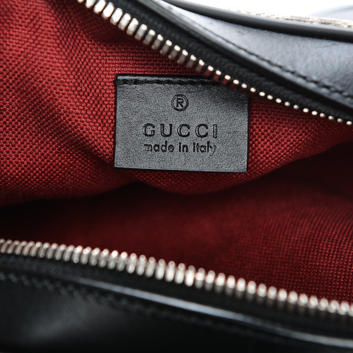 GG Supreme Monogram Web Small Shoulder Bag Black
