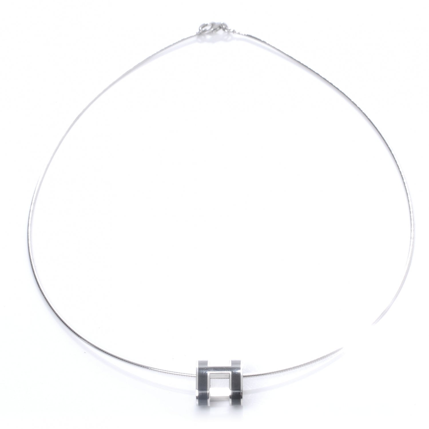 Hermes Pop H Necklace Black 3 of 6