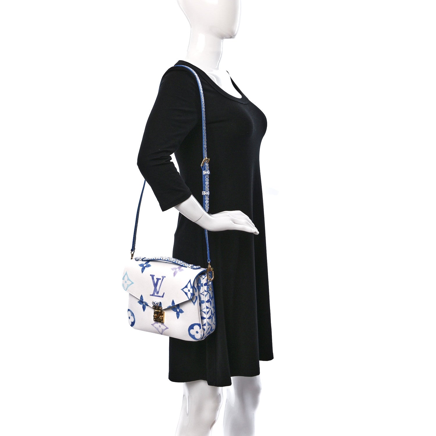 Louis Vuitton Monogram Giant By The Pool Pochette Metis MM Blue 2 of 10