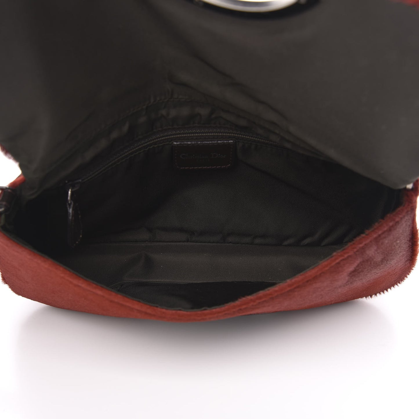 Pony Hair Trotter Maris Pearl Shoulder Bag Dark Red
