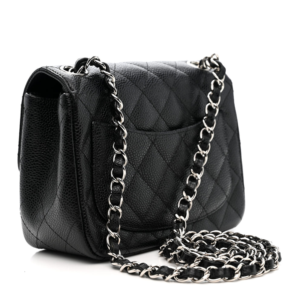 Chanel Caviar Quilted Mini Square Flap Black 1850592 – FASHIONPHILE