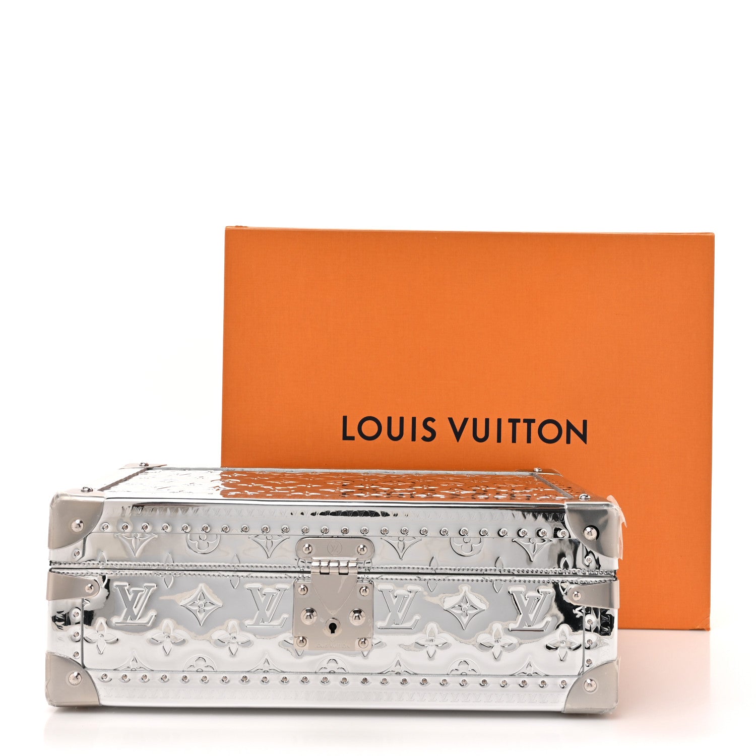 R*.様 Le Louvre 全8巻 専用ケース付き Louis Vuitton Monogram Miroir Coffret 8 Watch Case Silver