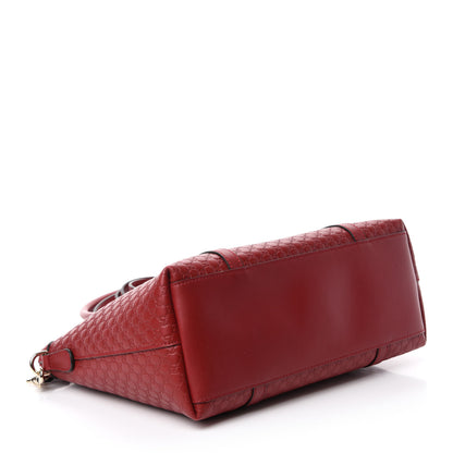 Gucci Soft Microguccissima Small Zippered Satchel Rosso 4 of 10