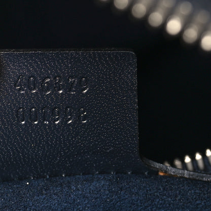 Gucci GG Supreme Monogram Blooms Medium Duffle Beige Blue Black 6 of 8