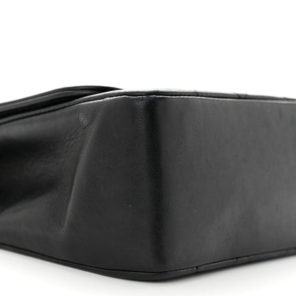 Chanel Lambskin Quilted Medium Single Flap Black 10 of 11
