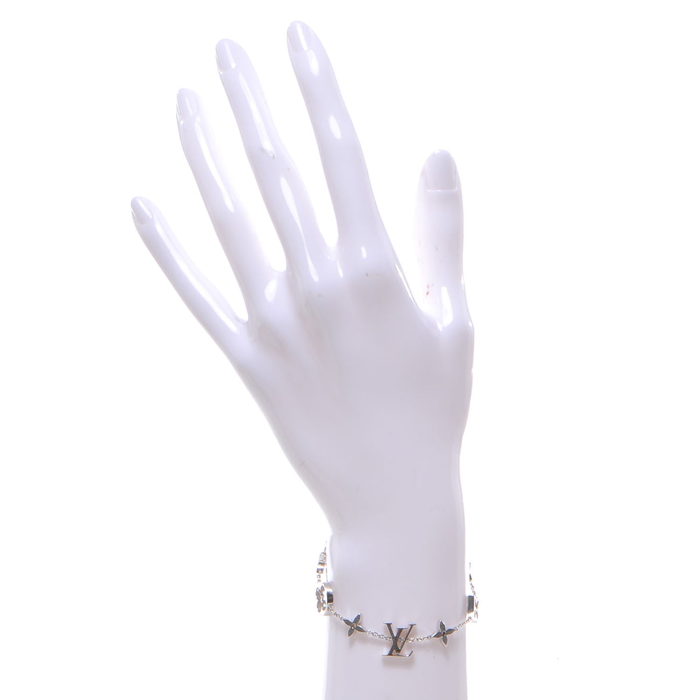 Monogram Bracelet White Gold