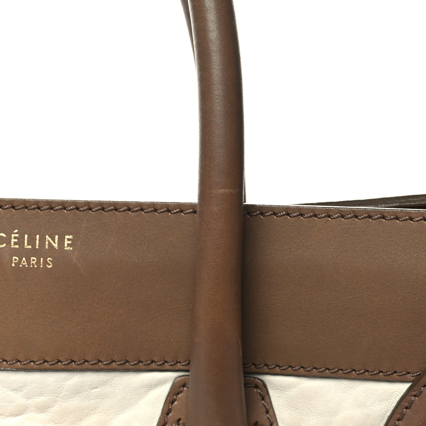 Smooth Calfskin Shrunken Lambskin Mini Tri-Color Luggage Chalk