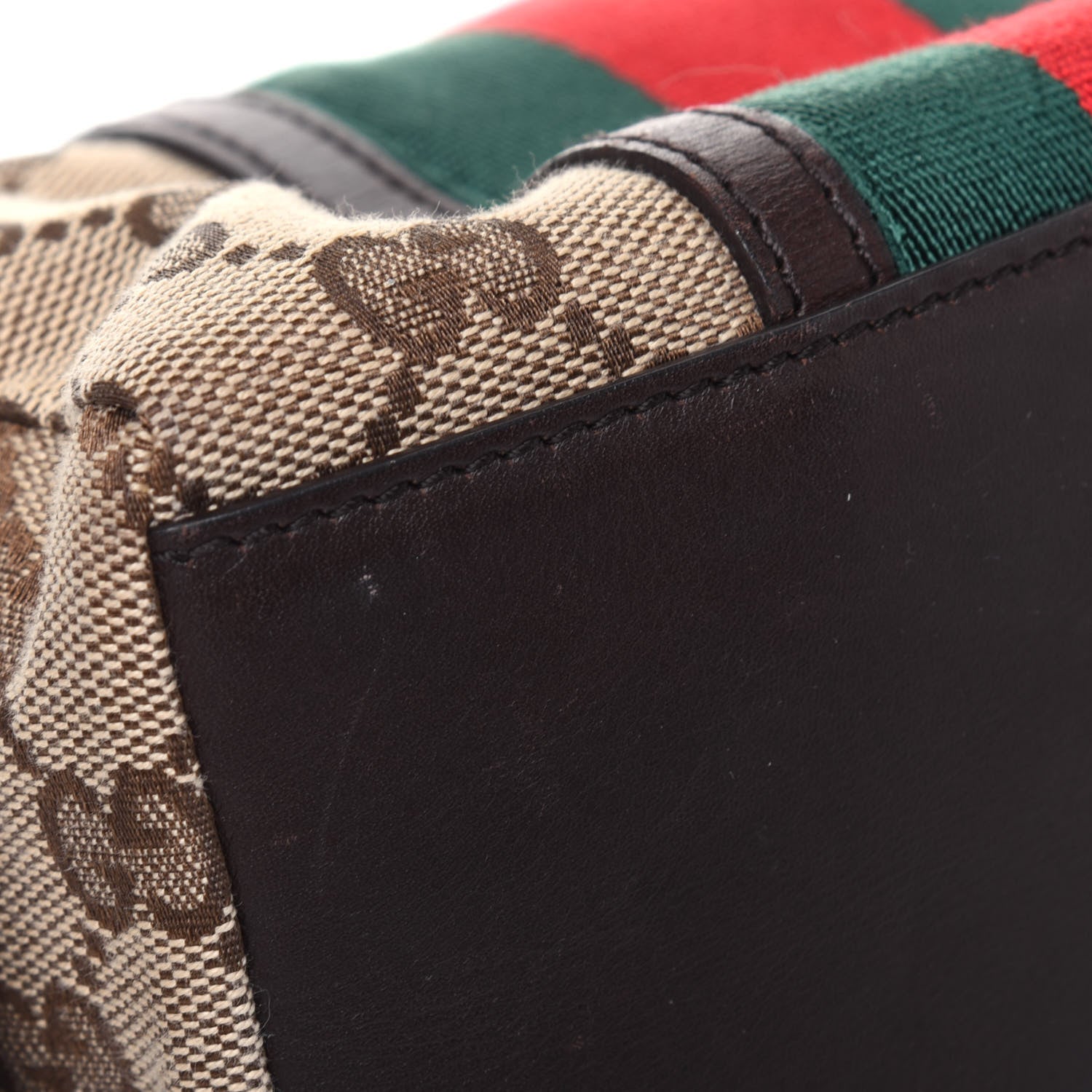 Gucci Monogram Web Small Cosmetic Case Dark Brown 12 of 17