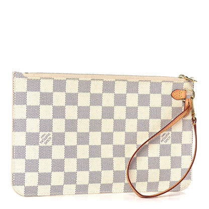Louis Vuitton Damier Azur Neverfull MM GM Pochette 3 of 14