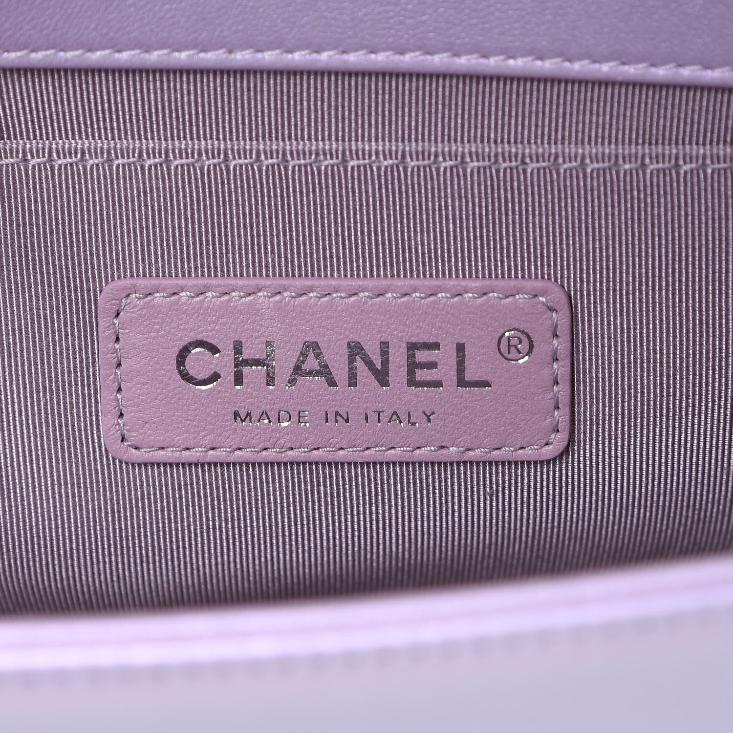 Chanel Metallic Lambskin Chevron Quilted Medium Boy Flap Pink 7 of 9