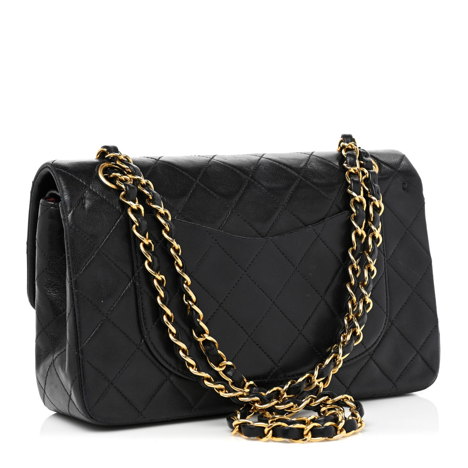 Chanel Lambskin Quilted Small Double Flap Black 4 of 13