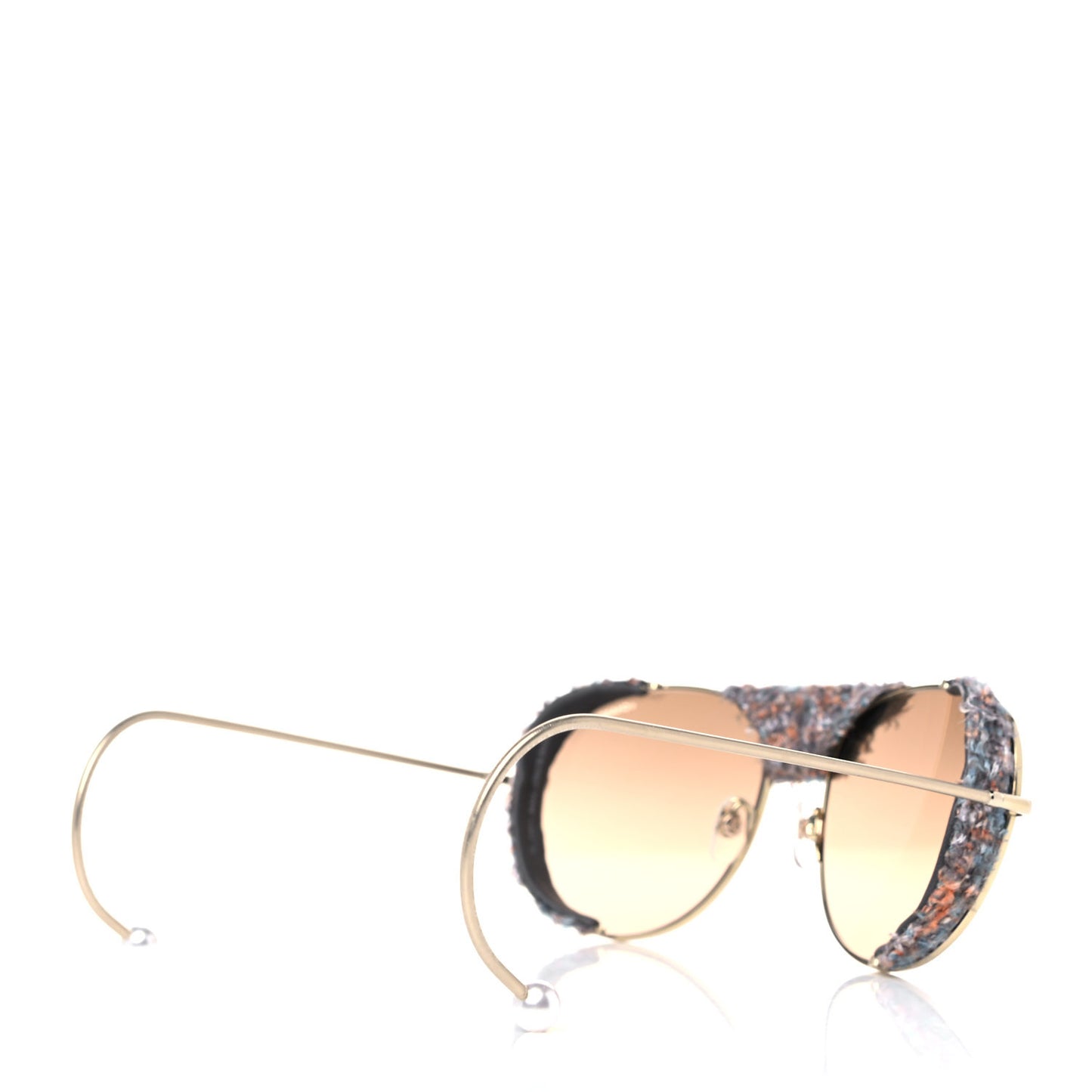 Tweed CC Pearl Sunglasses Gold Multicolor