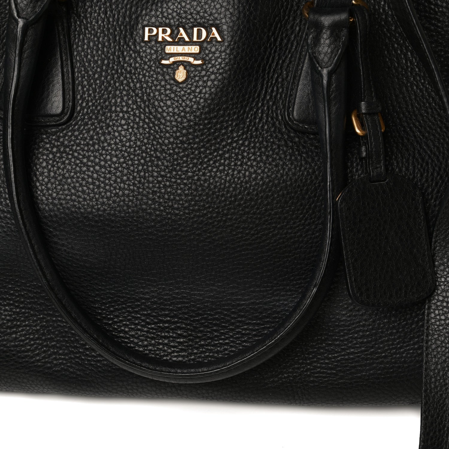 Prada Vitello Daino Shopping Tote Black 22 of 24