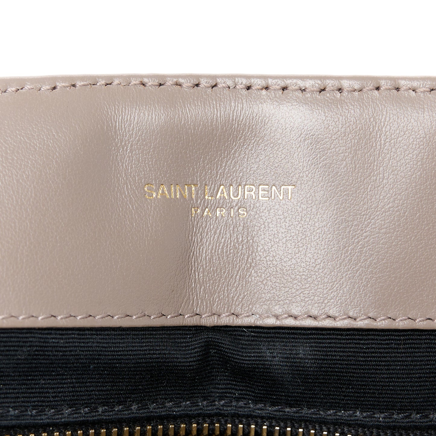 Calfskin Y Quilted Monogram Medium Loulou Chain Satchel Greyish Brown