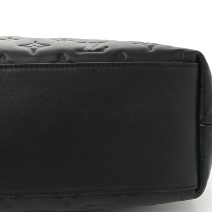 Louis Vuitton Lambskin Embossed Monogram Coussin Hobo MM Black 11 of 11