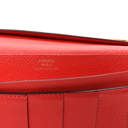 Hermes Epsom Tri-Fold Bearn Gusset Wallet Rose Jaipur 6 of 7