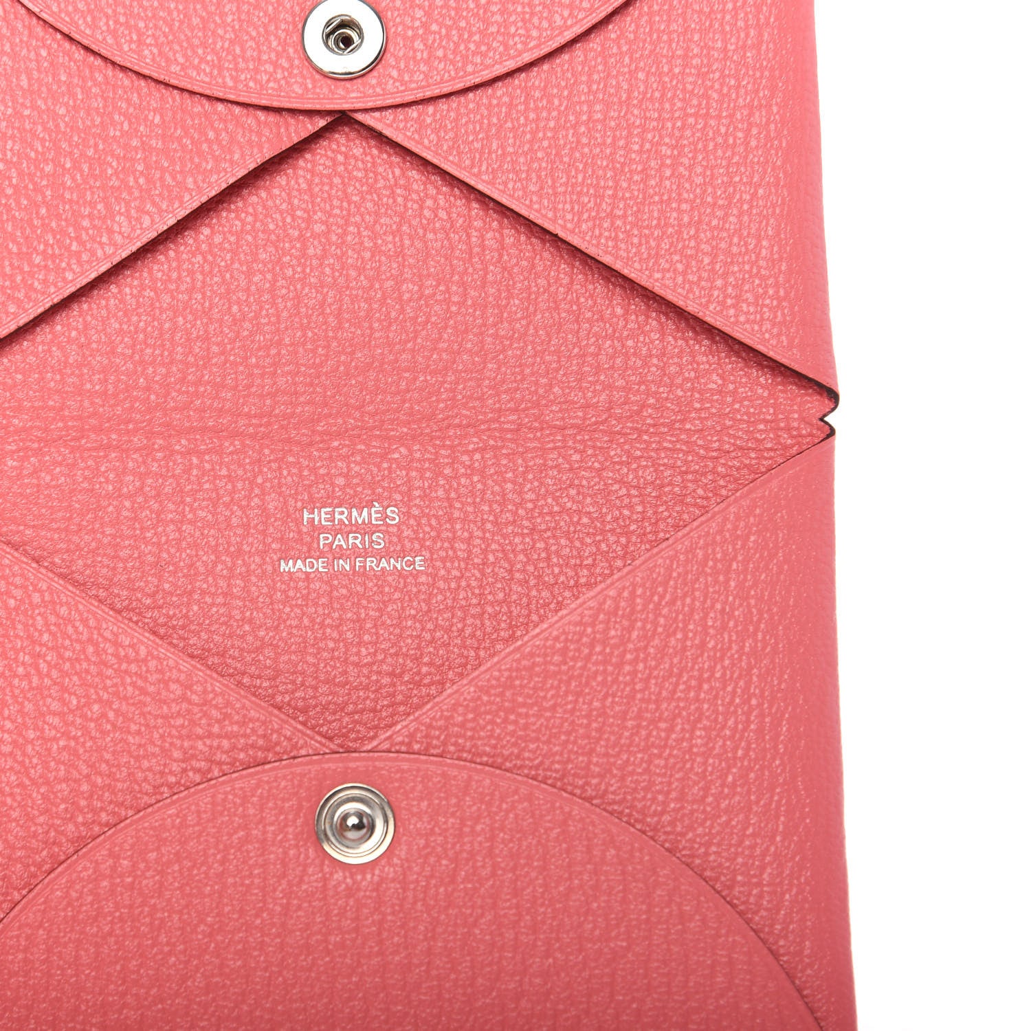 Hermes Chevre Mysore Calvi Card Case Rose Ete 6 of 10