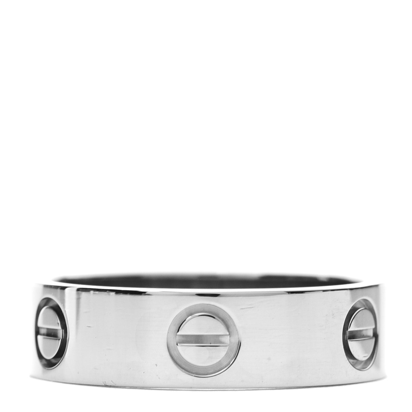 18K White Gold 5.5mm LOVE Ring 56 7.5
