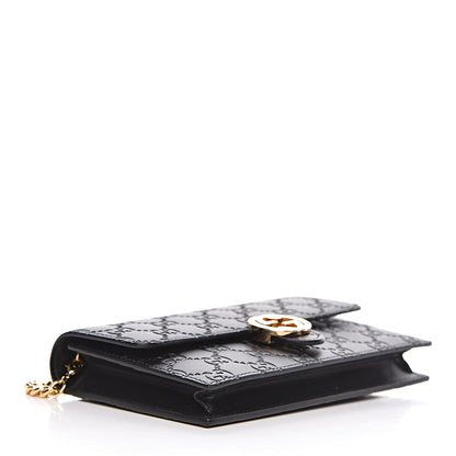 Gucci Guccissima Icon Chain Wallet Black 4 of 10