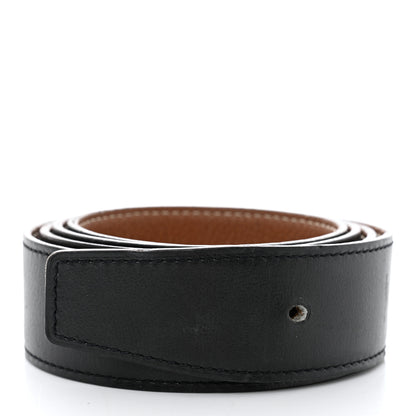 Hermes Box Togo 32mm Belt Strap 90 Black Gold 3 of 12