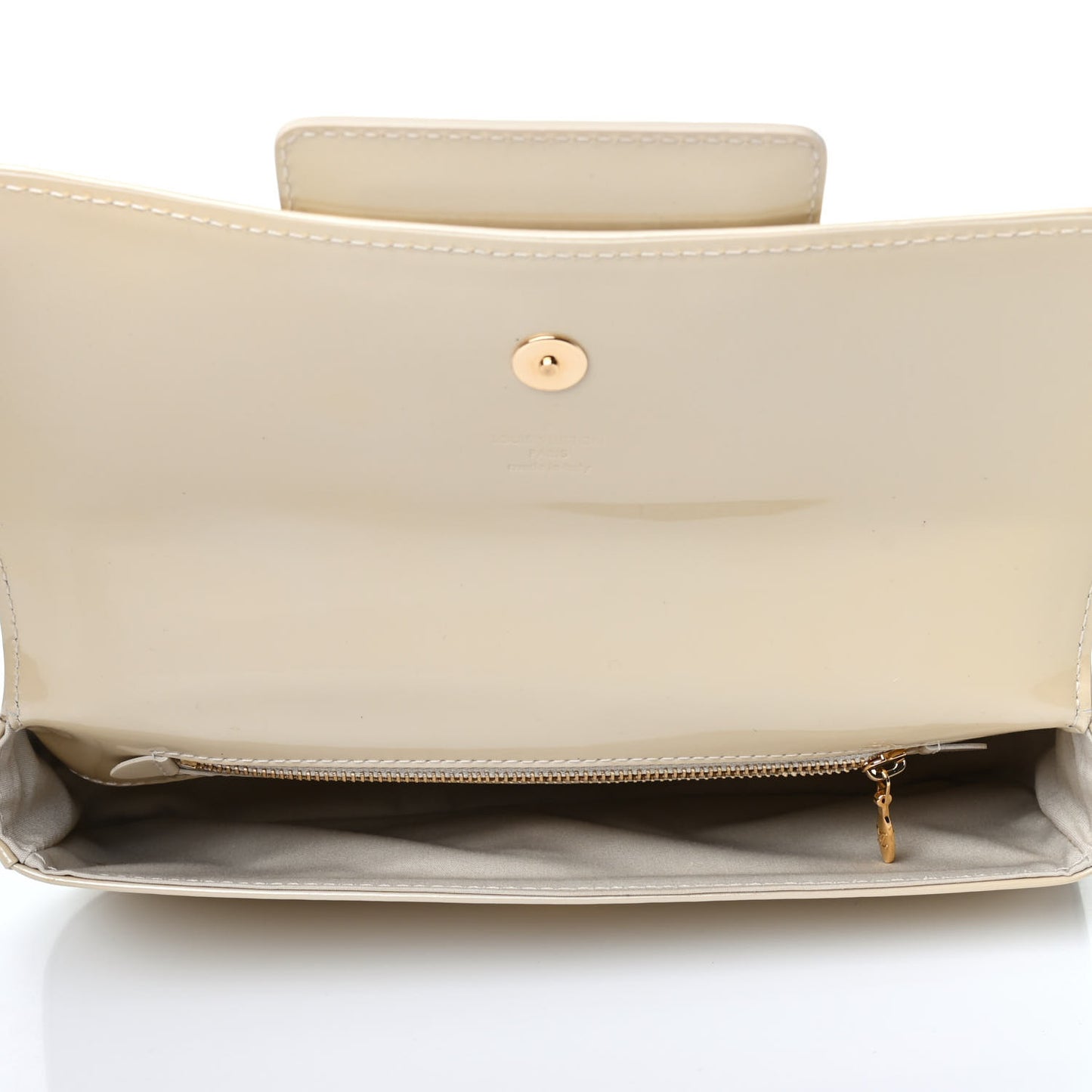 Patent Sobe Clutch Blanc Corail