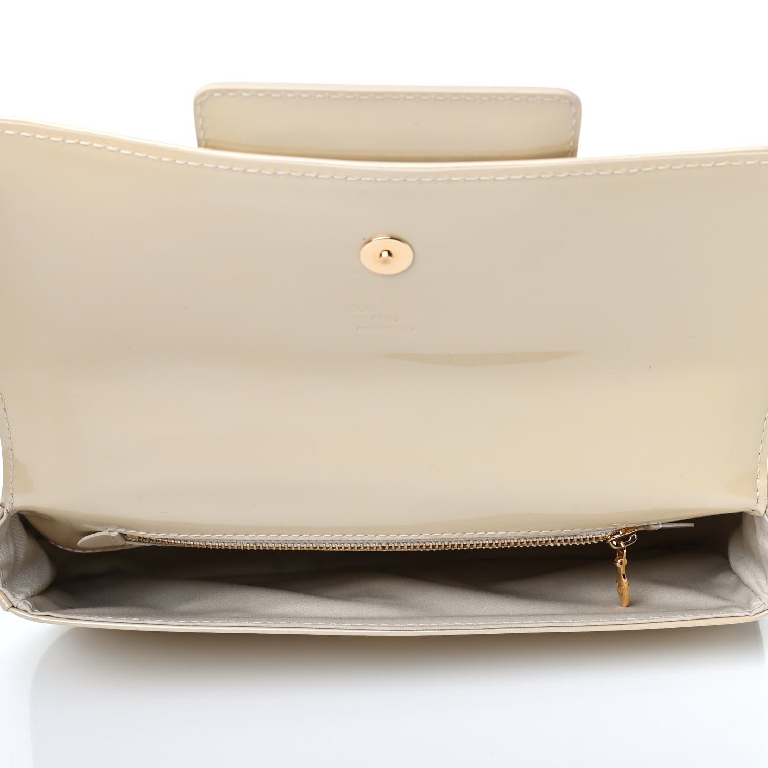 Louis Vuitton Patent Sobe Clutch Blanc Corail 4 of 4