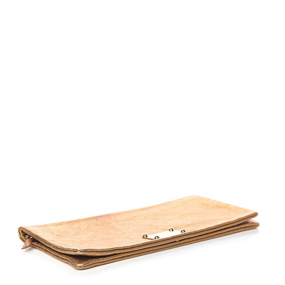 Dolce & Gabbana Metallic Calfskin Flap Clutch Gold 4 of 10