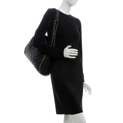 Chanel Calfskin Quilted Large Chain Me Hobo Black 2 of 8